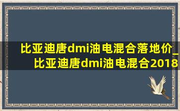 比亚迪唐dmi油电混合落地价_比亚迪唐dmi油电混合2018款