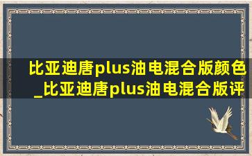 比亚迪唐plus油电混合版颜色_比亚迪唐plus油电混合版评测