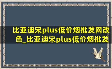 比亚迪宋plus(低价烟批发网)改色_比亚迪宋plus(低价烟批发网)版胎压复位