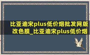 比亚迪宋plus(低价烟批发网)版改色膜_比亚迪宋plus(低价烟批发网)版(低价烟批发网)落地价多少