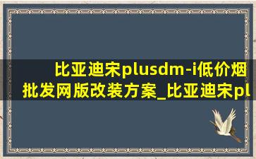 比亚迪宋plusdm-i(低价烟批发网)版改装方案_比亚迪宋plusdm-i(低价烟批发网)版改装