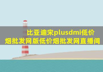 比亚迪宋plusdmi(低价烟批发网)版(低价烟批发网)直播间