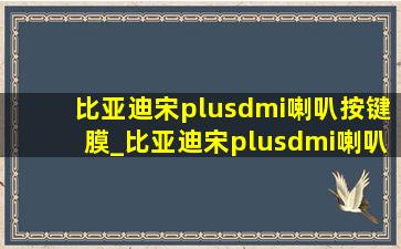 比亚迪宋plusdmi喇叭按键膜_比亚迪宋plusdmi喇叭分布