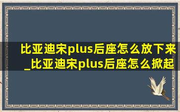 比亚迪宋plus后座怎么放下来_比亚迪宋plus后座怎么掀起来