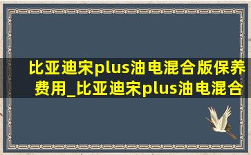 比亚迪宋plus油电混合版保养费用_比亚迪宋plus油电混合版保养时间