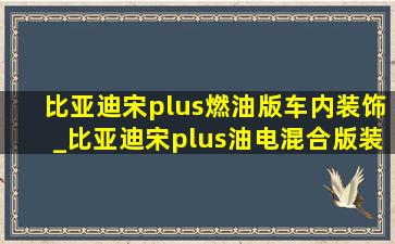 比亚迪宋plus燃油版车内装饰_比亚迪宋plus油电混合版装饰