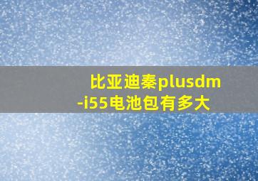 比亚迪秦plusdm-i55电池包有多大