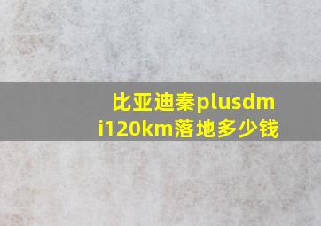 比亚迪秦plusdmi120km落地多少钱