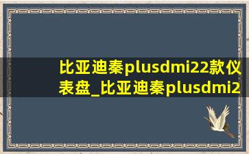 比亚迪秦plusdmi22款仪表盘_比亚迪秦plusdmi22款什么时候上市