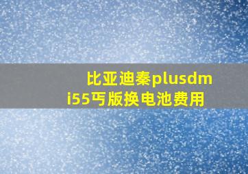 比亚迪秦plusdmi55丐版换电池费用