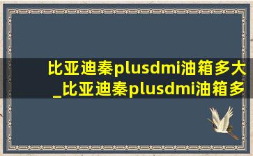 比亚迪秦plusdmi油箱多大_比亚迪秦plusdmi油箱多大的