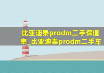 比亚迪秦prodm二手保值率_比亚迪秦prodm二手车