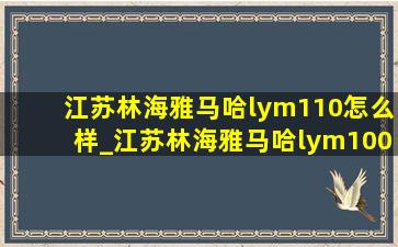 江苏林海雅马哈lym110怎么样_江苏林海雅马哈lym100t