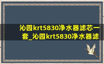 沁园krt5830净水器滤芯一套_沁园krt5830净水器滤芯清洗后需要放水吗