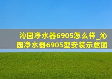 沁园净水器6905怎么样_沁园净水器6905型安装示意图