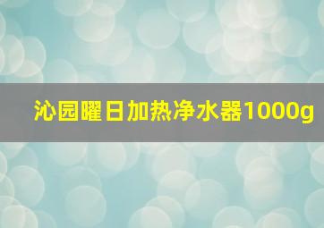 沁园曜日加热净水器1000g