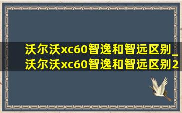 沃尔沃xc60智逸和智远区别_沃尔沃xc60智逸和智远区别2022