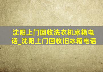 沈阳上门回收洗衣机冰箱电话_沈阳上门回收旧冰箱电话