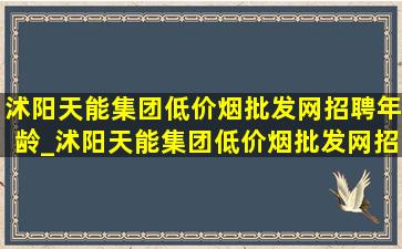 沭阳天能集团(低价烟批发网)招聘年龄_沭阳天能集团(低价烟批发网)招聘