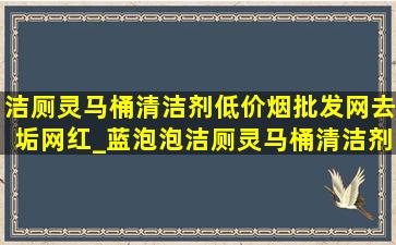 洁厕灵马桶清洁剂(低价烟批发网)去垢网红_蓝泡泡洁厕灵马桶清洁剂第一名