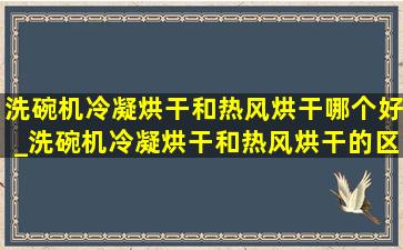 洗碗机冷凝烘干和热风烘干哪个好_洗碗机冷凝烘干和热风烘干的区别