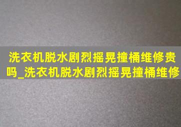 洗衣机脱水剧烈摇晃撞桶维修贵吗_洗衣机脱水剧烈摇晃撞桶维修