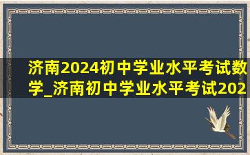 济南2024初中学业水平考试数学_济南初中学业水平考试2024