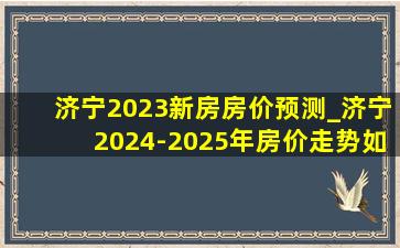 济宁2023新房房价预测_济宁2024-2025年房价走势如何