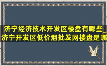 济宁经济技术开发区楼盘有哪些_济宁开发区(低价烟批发网)楼盘是哪个