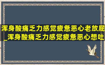 浑身酸痛乏力感觉疲惫恶心老放屁_浑身酸痛乏力感觉疲惫恶心想吐是怎么回事