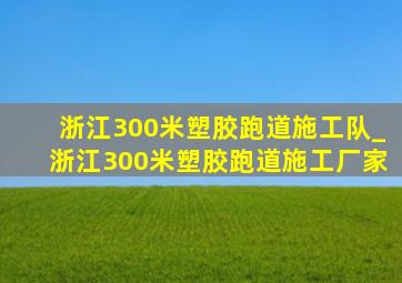 浙江300米塑胶跑道施工队_浙江300米塑胶跑道施工厂家