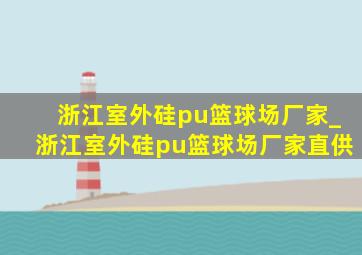 浙江室外硅pu篮球场厂家_浙江室外硅pu篮球场厂家直供