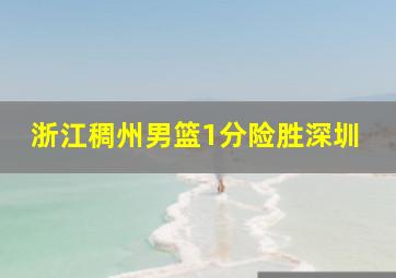 浙江稠州男篮1分险胜深圳