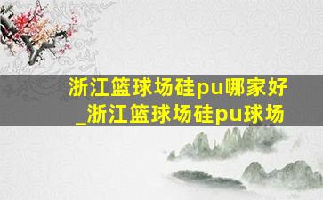 浙江篮球场硅pu哪家好_浙江篮球场硅pu球场