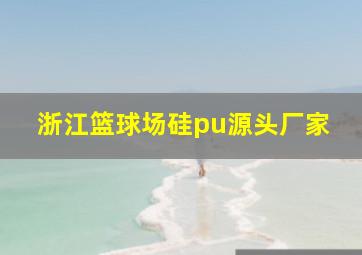 浙江篮球场硅pu源头厂家