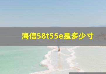 海信58t55e是多少寸