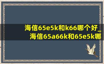 海信65e5k和k66哪个好_海信65a66k和65e5k哪个好