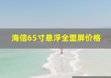 海信65寸悬浮全面屏价格