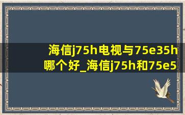 海信j75h电视与75e35h哪个好_海信j75h和75e5h哪个好