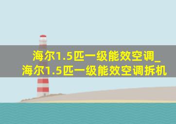 海尔1.5匹一级能效空调_海尔1.5匹一级能效空调拆机