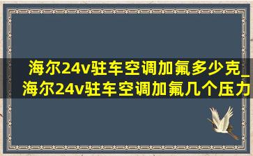 海尔24v驻车空调加氟多少克_海尔24v驻车空调加氟几个压力