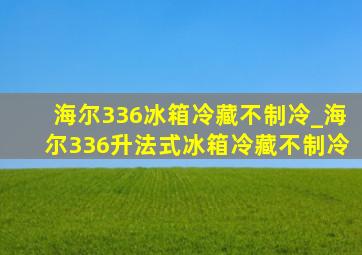 海尔336冰箱冷藏不制冷_海尔336升法式冰箱冷藏不制冷