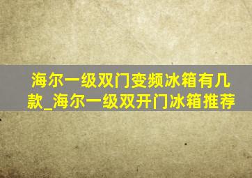 海尔一级双门变频冰箱有几款_海尔一级双开门冰箱推荐