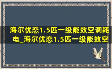 海尔优恋1.5匹一级能效空调耗电_海尔优恋1.5匹一级能效空调一个小时多少度电