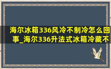 海尔冰箱336风冷不制冷怎么回事_海尔336升法式冰箱冷藏不制冷