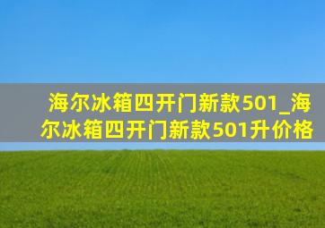 海尔冰箱四开门新款501_海尔冰箱四开门新款501升价格