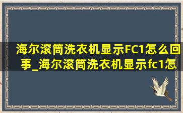 海尔滚筒洗衣机显示FC1怎么回事_海尔滚筒洗衣机显示fc1怎么解决