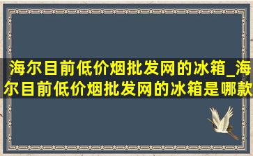 海尔目前(低价烟批发网)的冰箱_海尔目前(低价烟批发网)的冰箱是哪款