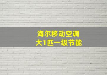 海尔移动空调大1匹一级节能