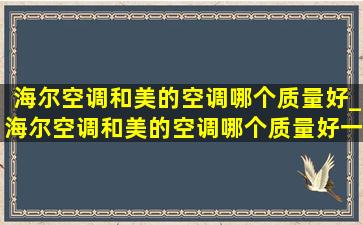 海尔空调和美的空调哪个质量好_海尔空调和美的空调哪个质量好一些